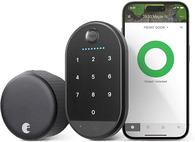 Yale|August Wi-Fi Smart Lock with Keypad, Black