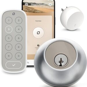 Level Lock Connect WiFi Smart Lock & Keypad for Keyless Entry - Control Remotely from Anywhere - Weatherproof - Compatible with Amazon Alexa, Google Home (Satin Chrome)